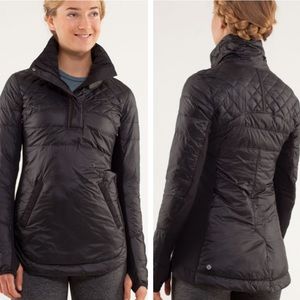 LULULEMON WHAT THE FLUFF PULLOVER JACKET BLACK GOOSE DOWN 4